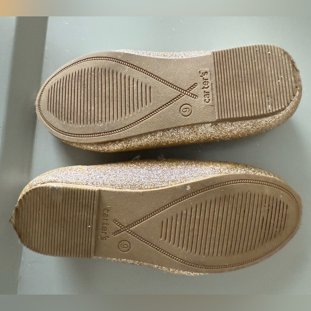 Carter's Glittery Gold Dress Shoes for Kids - Picture 3 of 4